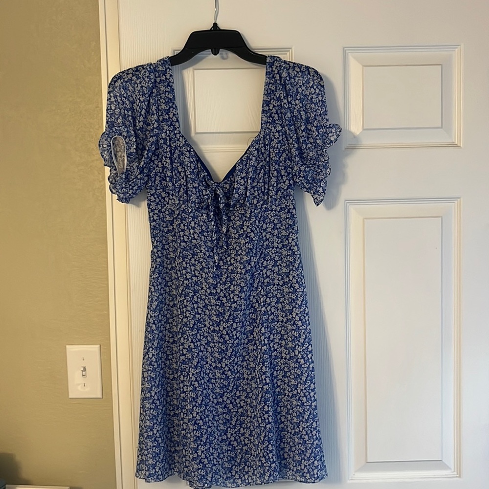 Women’s blue mini dress